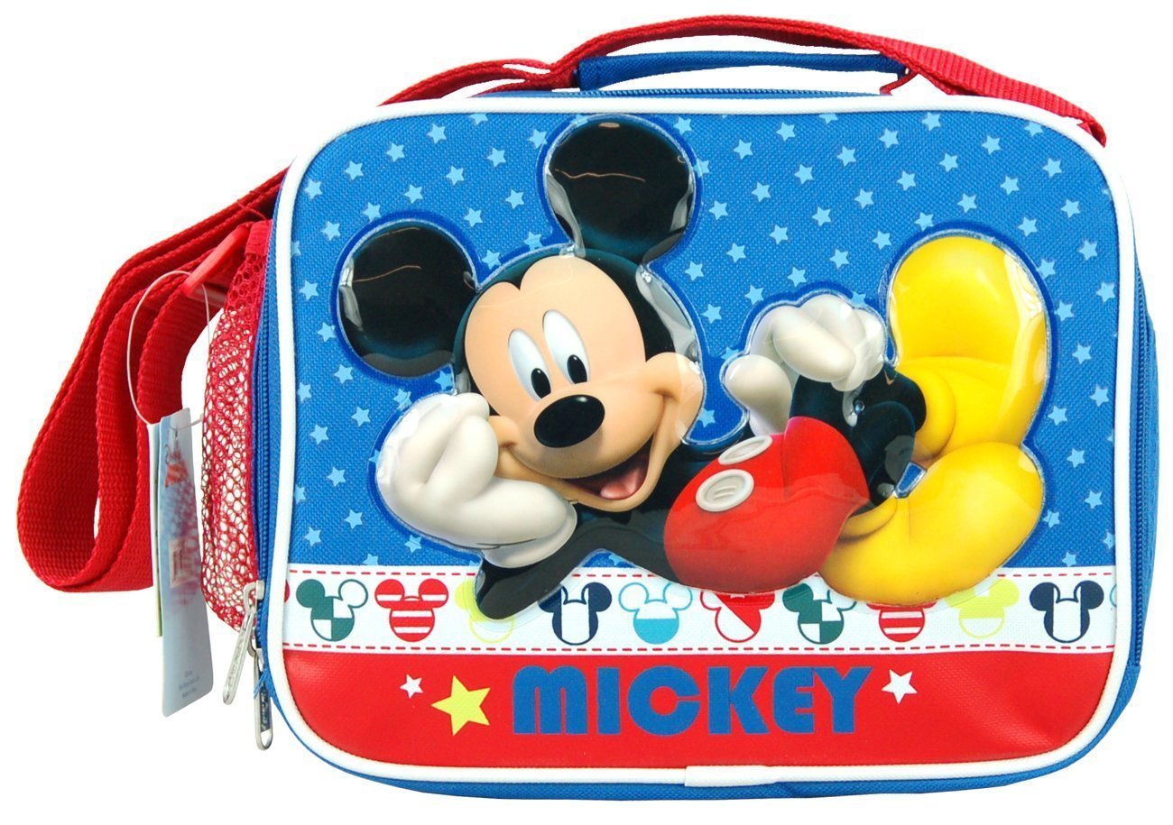 Lunch Bag Disney Mickey Mouse Blue Star Kit Case New 621551