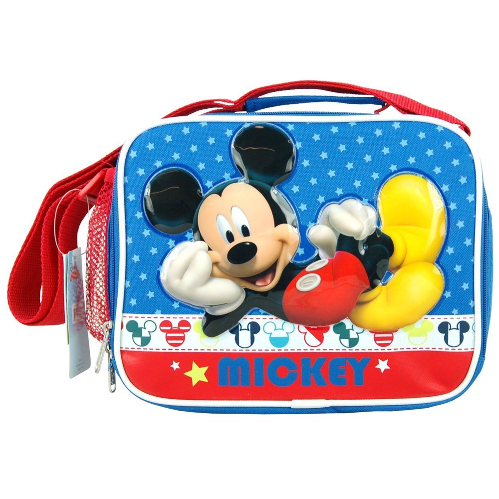 Lunch Bag Disney Mickey Mouse Blue Star Kit Case New 621551