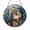 Acrylic 3.5 Inch, variant on Leopard Seal Suncatcher Marine Circle Panel Hanging Display Gift Glass