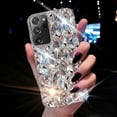 thumbnail image 6 of Samsung Galaxy Note 20 Ultra Case Diamond Case for Women 3D Glitter Sparkle Bling Case Luxury Shiny Crystal Diamond Bumper Clear Gems Cute Protective Girly Case Girls Cover(Sliver), 6 of 13