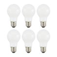 thumbnail image 1 of Sylvania Bombilla Led Truwave Natural Series A19 Equivalente A 75 W, Eficiente 11 W, 1100 Lúmenes, Base Media, Regulable, Esmerilado, 2700 K, Blanco Suave, Paquete De 6 (40818), 1 of 1