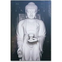 Trademark Fine Art "White Buddha" Canvas Art by Philippe Hugonnard