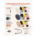 thumbnail image 4 of Pulidora de sobremesa VEVOR 1/2 HP 8000 RPM con accesorios, 4 of 9