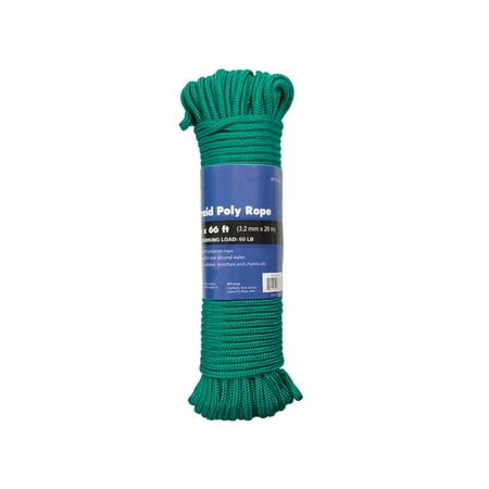 

Diamond Braid Rope Green Polypropylene 1/8 x 66