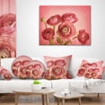 thumbnail image 3 of Designart Bunch of Ranunculus Flowers on Pink - Floral Throw Pillow - 16x16, 3 of 4