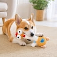thumbnail image 4 of Interactive Dog Toys Squeaky Rooster Chew Toys Stuffed Plush for Small Medium Breeds Pet Relaxation Relief Birthday Christmas Easter Dog Gift Teeth Farm Animal Pet Play Toys, 4 of 5