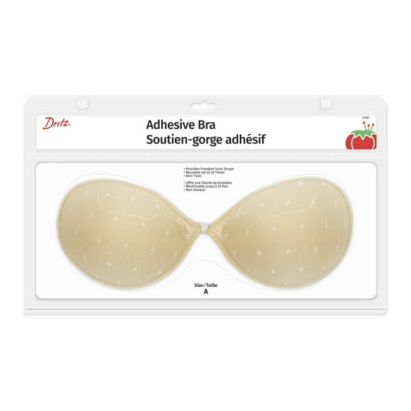Dritz Adhesive Bra, Beige, A Cup