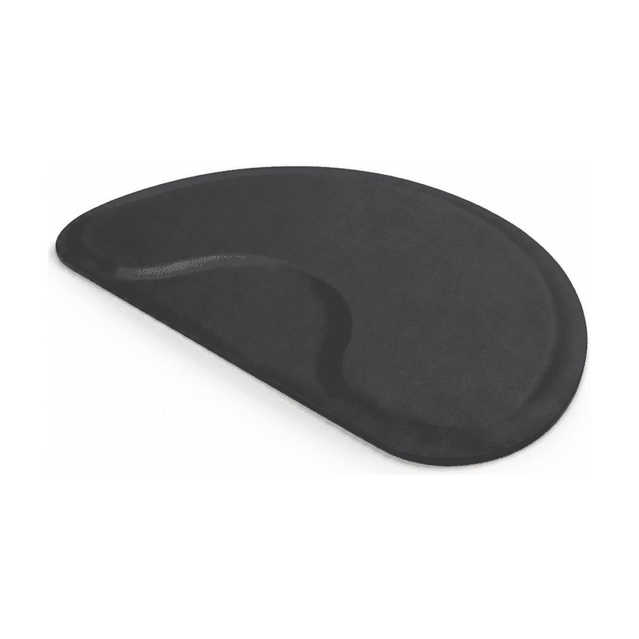 Black Semi Circle Anti- Mat 1/2 Inch Thick 37.24 x 7.01 x 6.50 Inches
