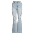 thumbnail image 2 of Madden NYC Juniors' Super High Rise Flare Jeans, 2 of 6
