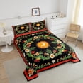 thumbnail image 4 of Erosebridal Bohemian Floral Comforter Sets Queen Size For Teen,Sun Moon Bedding Queen Comforter Set,Lightweight Reversible Bedding Sets Queen with Comforter,Boho Room Decorative, 4 of 8