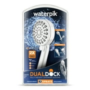 Waterpik DualDock Multi-Height Hand Held Shower Head with PowerPulse Massage, XOM-763ME