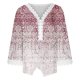 thumbnail image 4 of Mujeres Ocio Elegante Jersey Impreso Encaje Impresión Tres cuartos Manga Cuello en V Tops OAVQHLG3B Store lin121212, 4 of 5