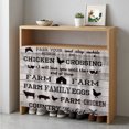 thumbnail image 6 of Farmhouse Cabinet Curtains for Kitchen 35"W x 35"L, Country Barn Animal Cow Pig Chicken Brown Wood Grain Laundry Sink Cabinets Magic Tape Short Curtain Privacy Panel for Bathroom Vanity Cabinets, 6 of 9
