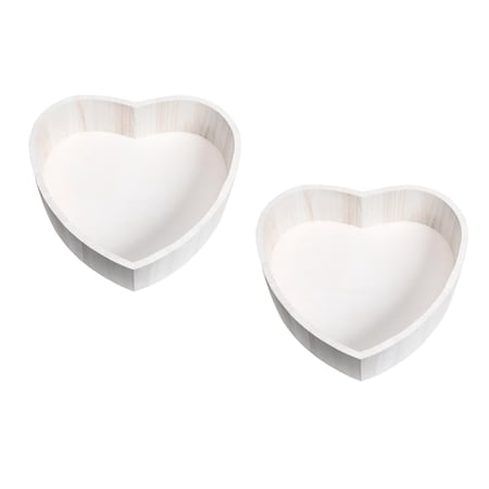 WEUVEB Heart Shaped Wooden Baby Posing Case White Newborn Photography Storage Holder