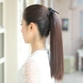 thumbnail image 4 of Travelwant Long Straight Ponytail Hair Extension Clips Synthetic Heat Resistant Wrap Around Drawstring Ponytail Hairpieces for Women, 4 of 7