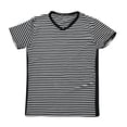 thumbnail image 4 of Kelon sous-Vêtements en Liquidation Pyjamas en Polyester pour Hommes Pyjamas de Printemps/été pour Hommes avec Encolure en V Rayée Ensemble de Pyjamas Deux Pièces Coton, 4 of 7