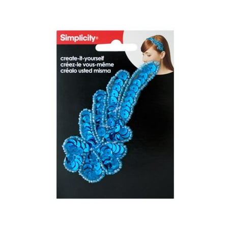 Simplicity Create-It-Yourself Sequin Swirl Turquoise Headband Accessory, 1 Each