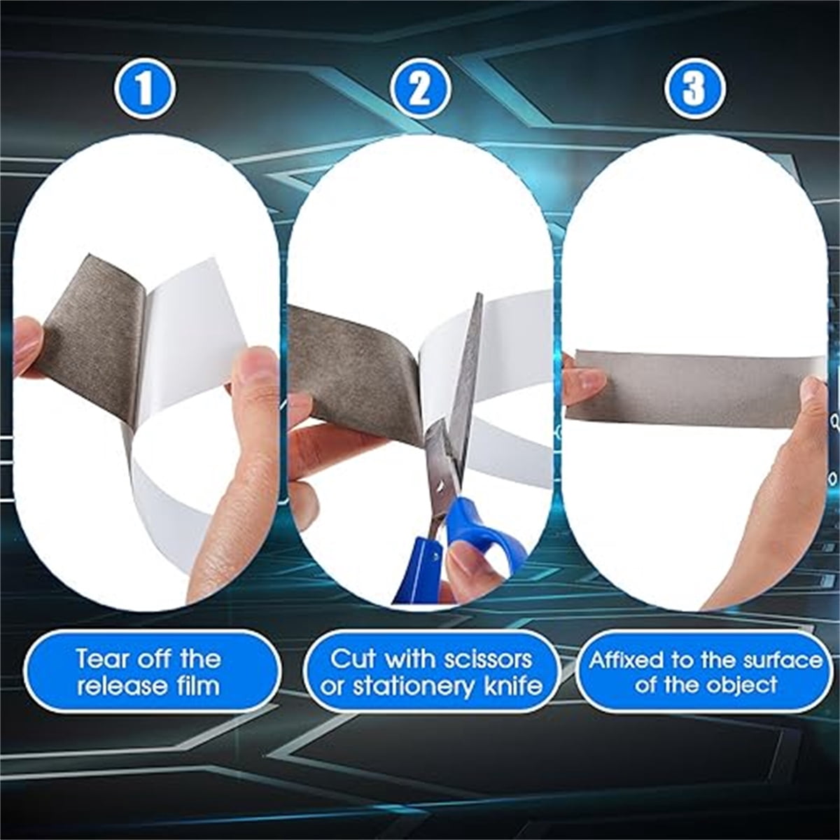 1 Roll Electromagnetic Shielding Tape,Conductive Adhesive Tape,Single-Sided Conductive Tape,Cable Interference Blocking Tape,Conductive Tape for Grounding,EMI Shielding (Gray)