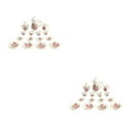 thumbnail image 4 of maskred Mini House Tableware Set Miniature Kitchen Ornament Interesting 1/12 Scale Scene Layout Dinnerware Kit Models Props Rose 2Set, 4 of 6