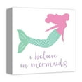 thumbnail image 2 of Creative Products I Believe in Mermaids 12x12 Canvas Wall Art, 2 of 5