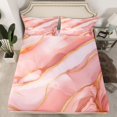 thumbnail image 2 of Castle Fairy Kids Teens Female Gradient Marble Stone Pattern Twin Sheet Sets 3pcs,Mountain Fluid Gold Metallic Twin Fitted Sheet Microfiber,Ombre Marbling Watercolor Breathable Flat Sheet, 2 of 7