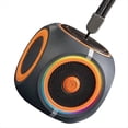 thumbnail image 3 of Altavoz Bluetooth Portátil con Giroscopio y Luces RGB, Mini Subwoofer y Juguete Antiestrés. ¡Ideal para Regalar Color Negro., 3 of 5