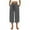 Gray, variant on Diufon Womens Capris Pants Plus Size Wide Leg Pants Ruffle Elastic Waist Drawstring Pants with Pockets