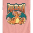 thumbnail image 3 of Pokémon - Pokemon Charizard Collegiate - Girls Fitted Short Sleeve T-Shirt, 3 of 6