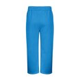 thumbnail image 5 of Dwellite Baggy Sweatpants Men Wide Leg Lounge Pants with Pockets Soft Drawstring Waist Open Bottom Joggers for Gym Travel Dark Blue S, 5 of 7