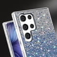 thumbnail image 6 of Compatible with Galaxy S23 Ultra Bling Case Cute Glitter Diamond for Women Girls Rhinestone Sparkle Shiny Crystal Bumper Luxury Protective Cover 3D Handmade Case for Galaxy S23 Ultra Blue, 6 of 13