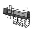 thumbnail image 3 of Estante de almacenamiento para baño, organizador de pared, multifunción, ahorro de espacio, estantes para accesorios de baño, para ducha, armario y Negro, 3 of 9