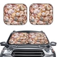 thumbnail image 6 of Lsque Colorful Seashells 2 PCS Windshield Sun Shade | CarFoldable Window Covers | Car Accessories Reflect UV for Universal Cars SUV Truck | Medium, 6 of 7
