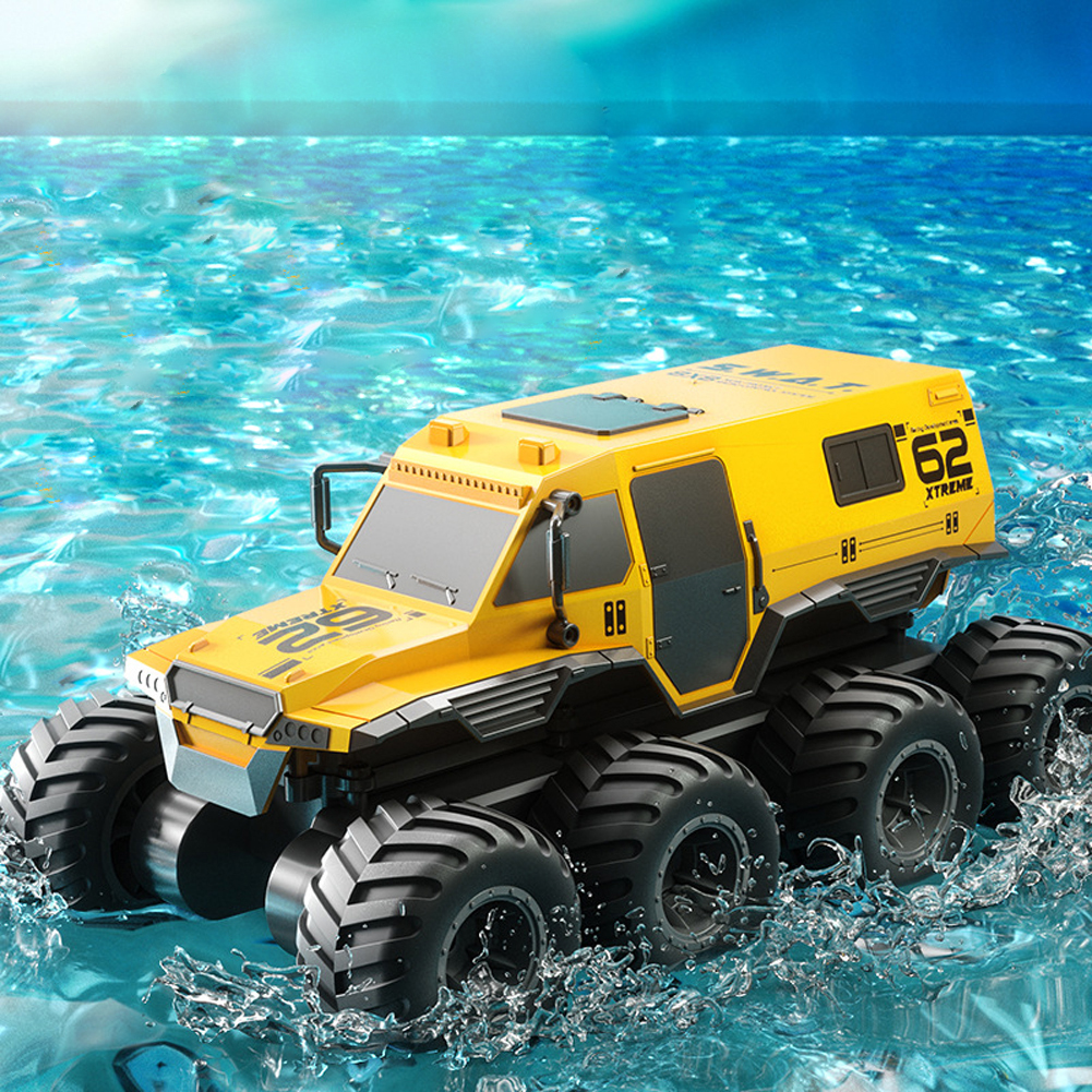 OUTOP 8x8 2.4g Remote Control Car 8wd Off-road Amphibious Stunt Vehicle  8-wheel Speed Racing Truck Waterproof Crawler Toys