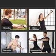 thumbnail image 4 of Cinturón de resistencia deportiva, un conjunto de cinturón elástico de entrenamiento de fuerza con 5 tubos de fitness, mango de espuma, correa para el tobillo, anclaje de puerta, utilizado en, 4 of 6