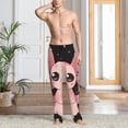 thumbnail image 2 of Balery Cute Axolotl Sakura Blossoms B Pantalones de pijama para hombre, pijama ultraligero, pantalón de descanso-3X-Large, 2 of 6