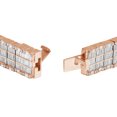 thumbnail image 4 of 10k Rose Gold Baguette 19CT Diamond Bracelet 8", 4 of 7