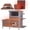 Large (Heated Liner Included), variant on Aivituvin Outdoor Feral Cat House 2-Story Cat Cottage Kitten Shelter with Window 24.02"D x 33.86"W x 7.28"H