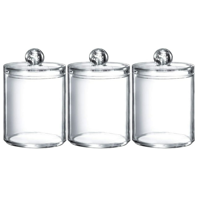 Boîte de Rangement en Coton Transparent - Ronde, Anti-Poussière, Acrylique, Idéale pour la Décoration Intérieure et les Cadeaux