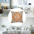 thumbnail image 5 of Fall Boho Pillow Covers  Orange and Cream Ethnic Design Outdoor Decorative Throw Pillows for Couch, Carpet Pattern Decor Cushion Cover Farmhouse Pillowcase for Bed Car Safa, 5 of 7