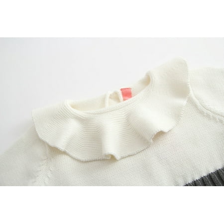 

Kids Girls Baby Knitted Sweater Winter Princess Romper Jumpsuit Clothes CHMORA