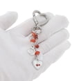 thumbnail image 5 of Unique Bargains 1 Pc Handbag Charm Keychain Durable Metal Bag Accessories Silver Tone Red White, 5 of 6
