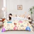 thumbnail image 2 of Manfei Western Kawaii Princess Duvet Cover Twin,Cute Flowers Daisy Bedding Sets Twin Size,Cartoon Castle Bed Set For Girls Kids,Breathable Home Decor Reversible（No Comforter）,2-Piece, 2 of 6