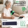 thumbnail image 3 of Medisana Blood Pressure Monitor with 2x199 Sets Memory, Automatic Upper Arm Blood Pressure Machine for Home Use, 4.5" Color LED Backlit Display, Adjustable Large Cuff, 3 of 10
