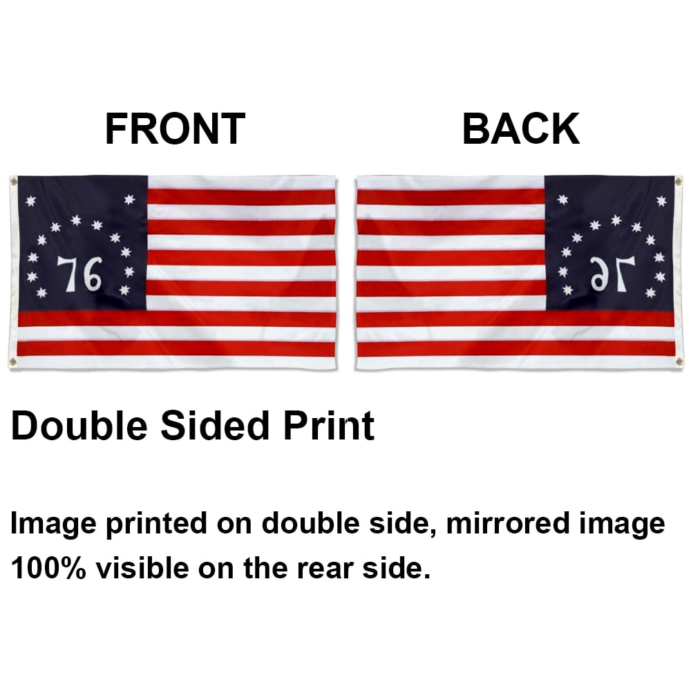 Double Sided Bennington 1776 Flag Betsy Ross Flags 3ply Polyester United States 3x5 FT Indoor Outdoor Banner