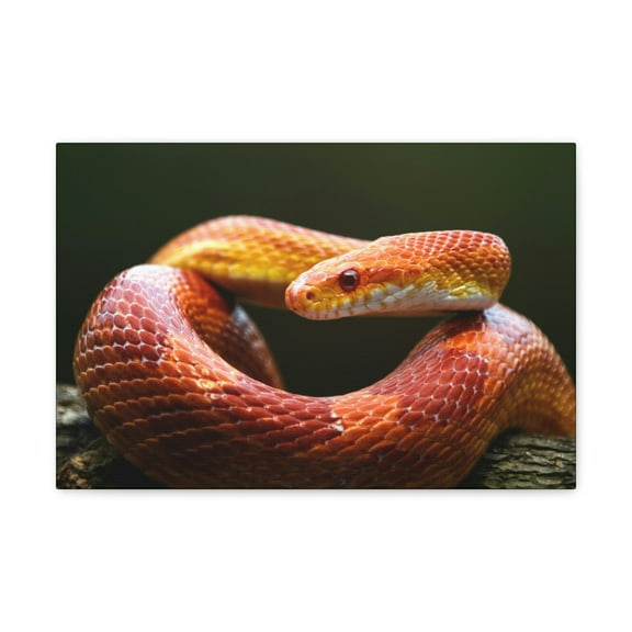 Majestic Corn Snake Art Majestic Corn Snake Print Animal Wall Art Wildlife Canvas Prints Wall Art Ready to Hang Unframed