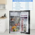 thumbnail image 5 of 3.2 Cu.Ft Mini Fridge with Freezer, Energy Efficient, Whisper-Quiet Operation, Compact Design with Crisper Drawer & Removable Glass Shelves, Ideal for Small Spaces Bedroom, Black, 5 of 7