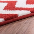 thumbnail image 1 of Well Woven 21592O Eli Chevron Modern Oval Rug, Rust - 31 x 50 in., 1 of 1