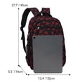 thumbnail image 7 of Bow Print Backpack, Aesthetic School Backpack Set Include Shoulder Bag&Storage Bag, Spacious Laptop Backpack for Outdoor Travel, Red, 7 of 7