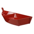 thumbnail image 2 of Pack Of 2 Japanese Red Sushi Boat Serving Plate Plastic Lacquer Restaurant Grade, 2 of 9