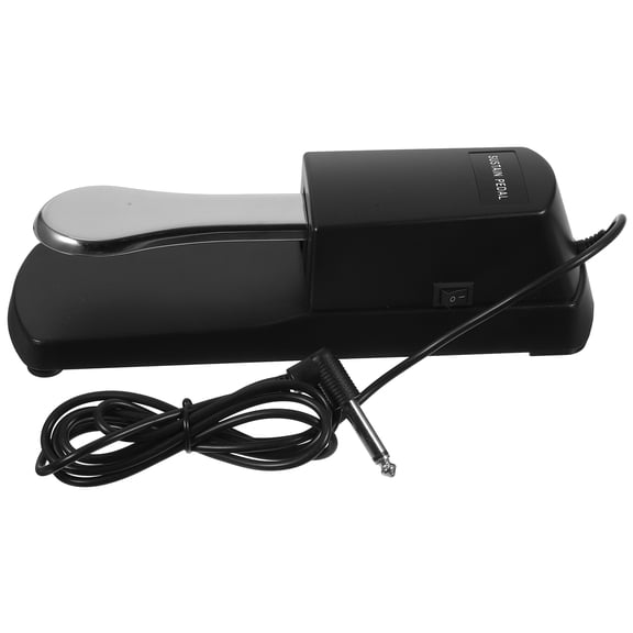 MEIBUTYUP Piano Sustain Pedal Footswitch Black for Electronic Keyboard Practice and Performance Accessories